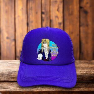 Labyrinth Mens Trucker Hat Purple Snapback Remind Me Of The Babe Cult Movie Cap